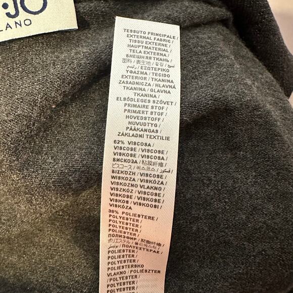 LIU JO Gray Shimmer Glitter Ruffle Open Cardigan Sweater Women's XS - Picture 9 of 9